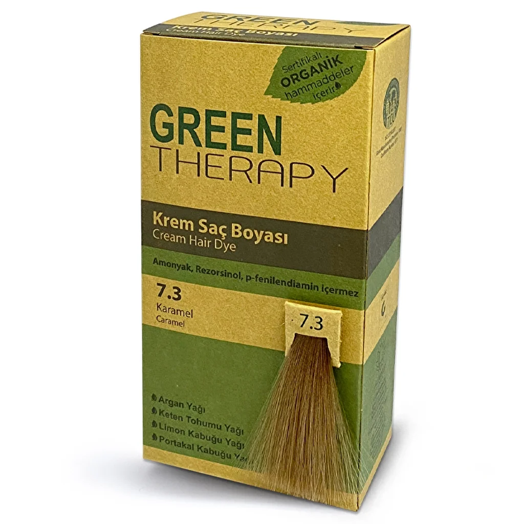 Green Therapy Hair Dye Cream 7.3 caramel