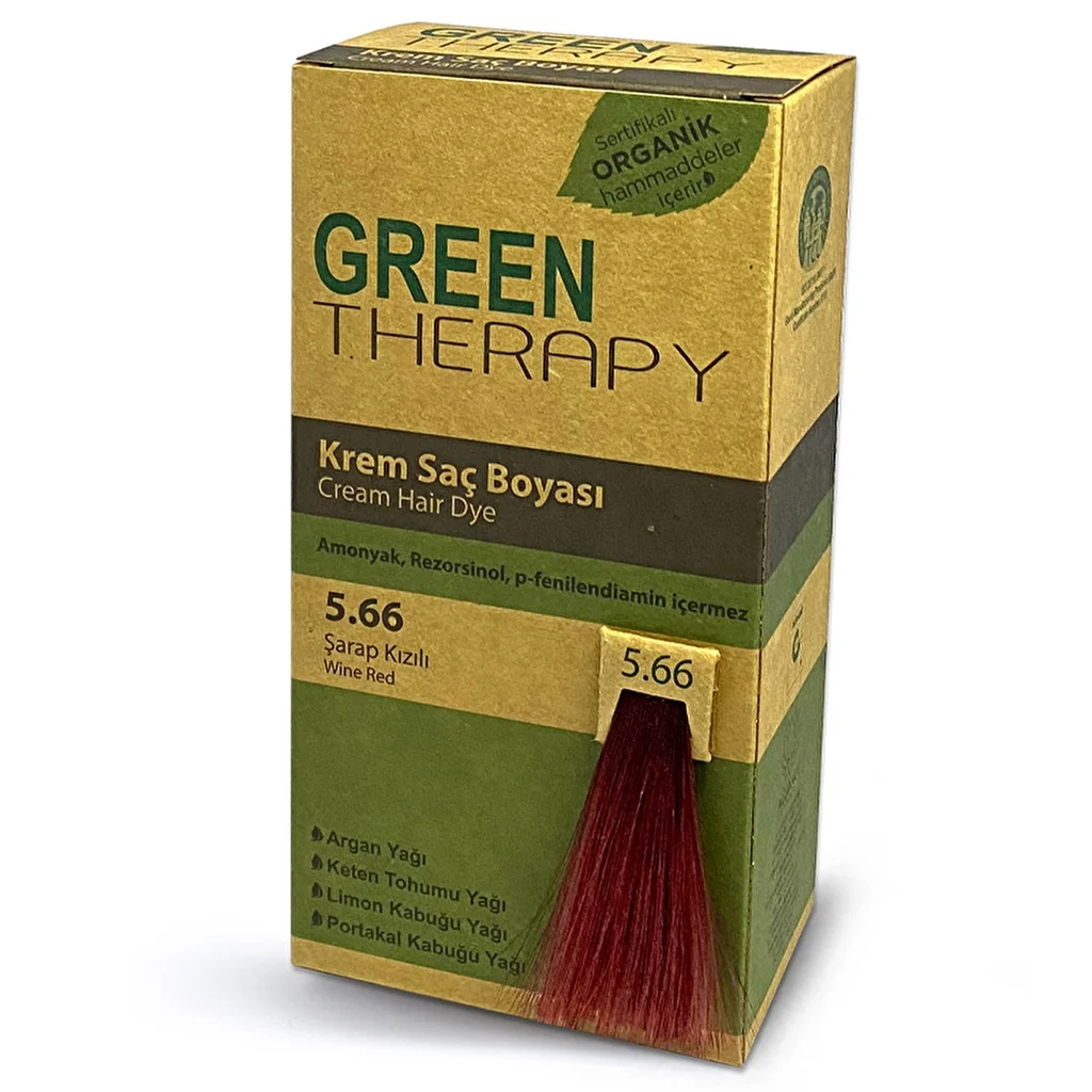 Крем-краска для волос Green Therapy 5.66 винный красный
