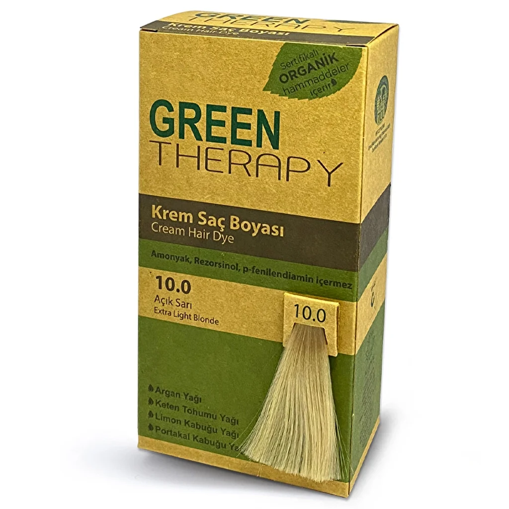 Green Therapy Hair Dye Cream 10.0 light Blonde