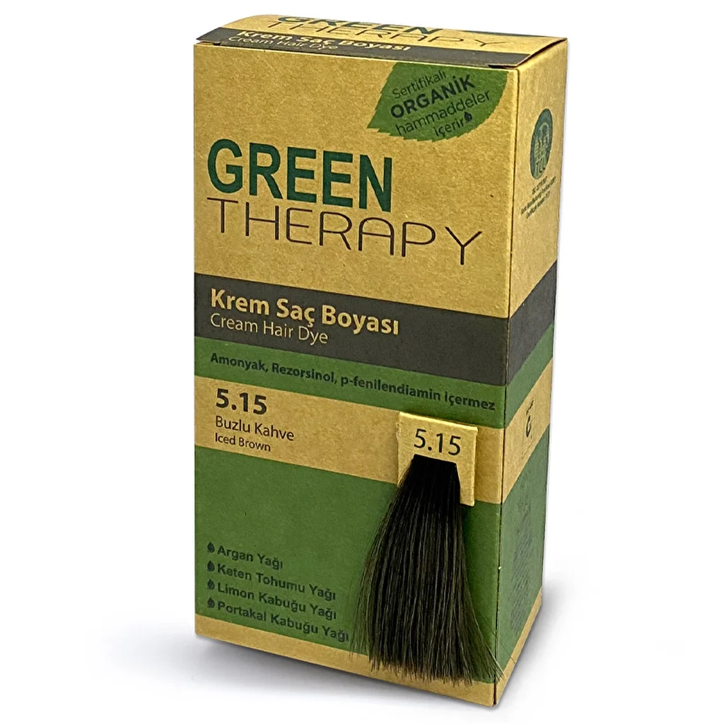 Green Therapy Hair Dye Cream 5.15 ice Brown