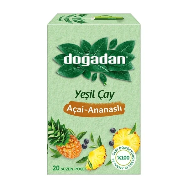 Doğadan Green Tea Açaí Pineapple 20 s