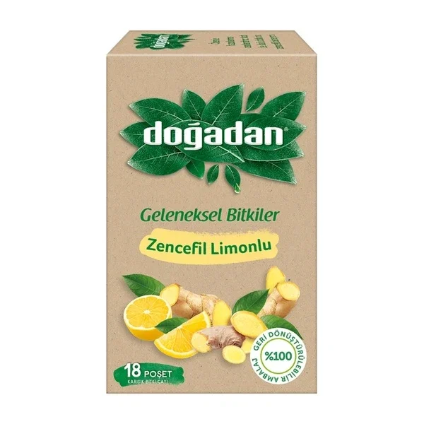Doğadan Ginger Lemon Herbal Tea 18 pcs