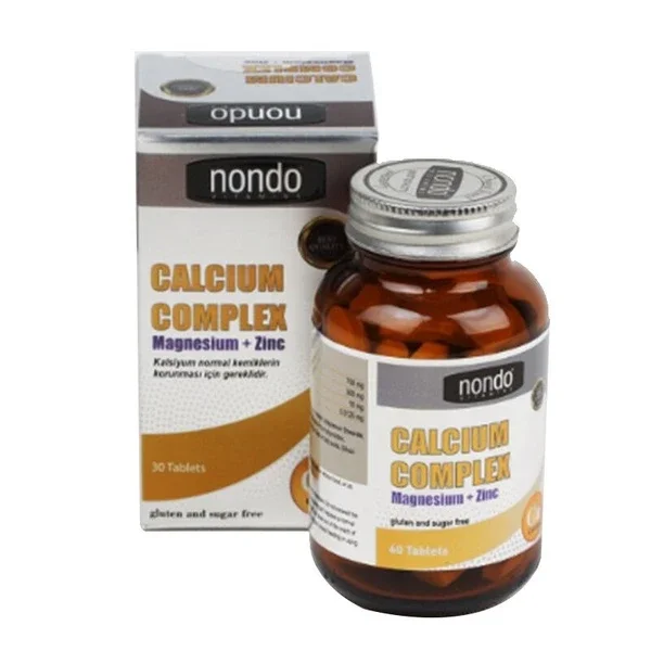 Nondo Vitamins Calcium Complex Magnesium + Zinc 30 capsules