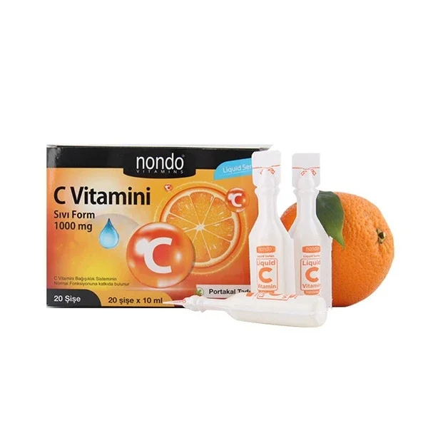 Nondo C Vitamin Liquid Form 1000 mg 20 bottle X 10 ml
