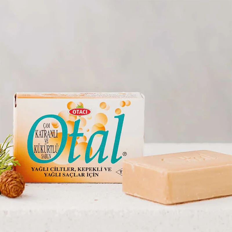 صابون قطران الصنوبر والكبريت 80 غ من اوتاسي Otacı