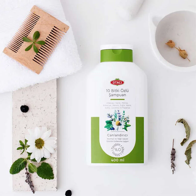Шампунь с revitalizing herbal essence из 10 трав 400 мл от Otacı