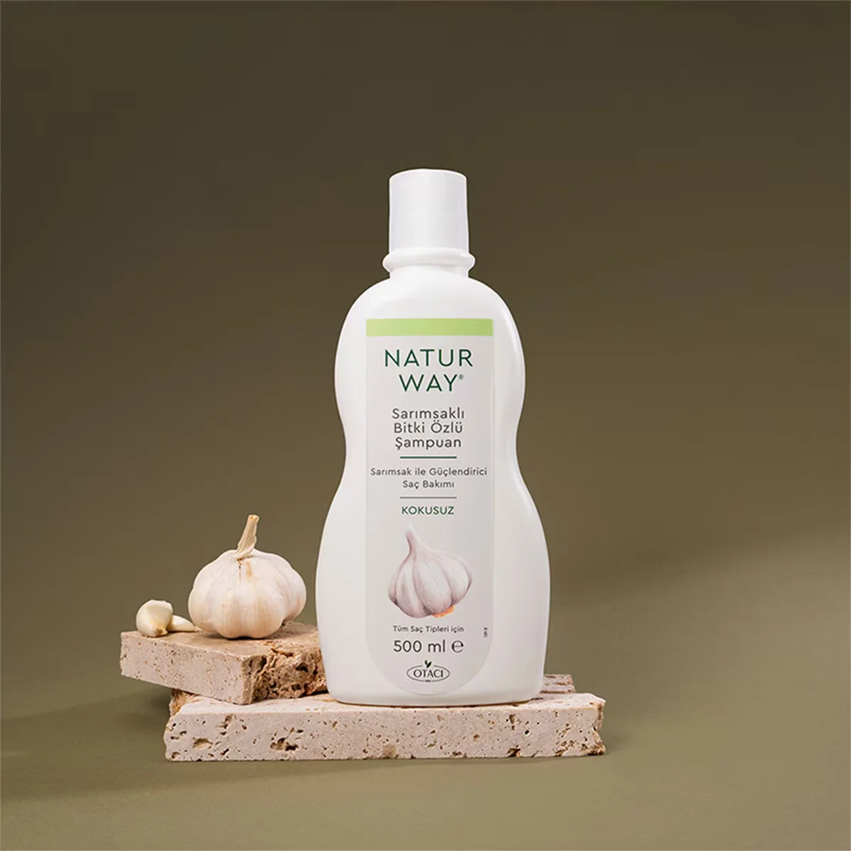 Шампунь с чесночным экстрактом Otacı Naturway 500 мл
