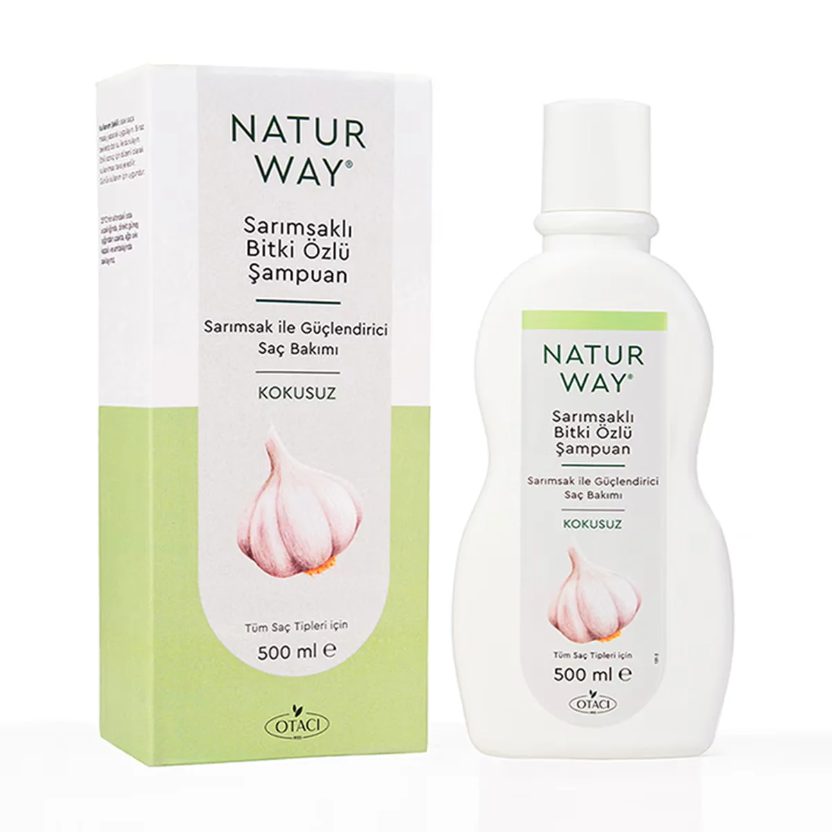 Шампунь с чесночным экстрактом Otacı Naturway 500 мл
