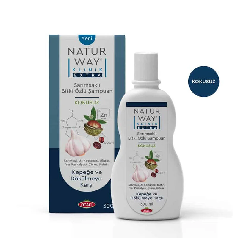 Otacı Naturway Clinic Extra Garlic Herbal Essence Shampoo 300 ml