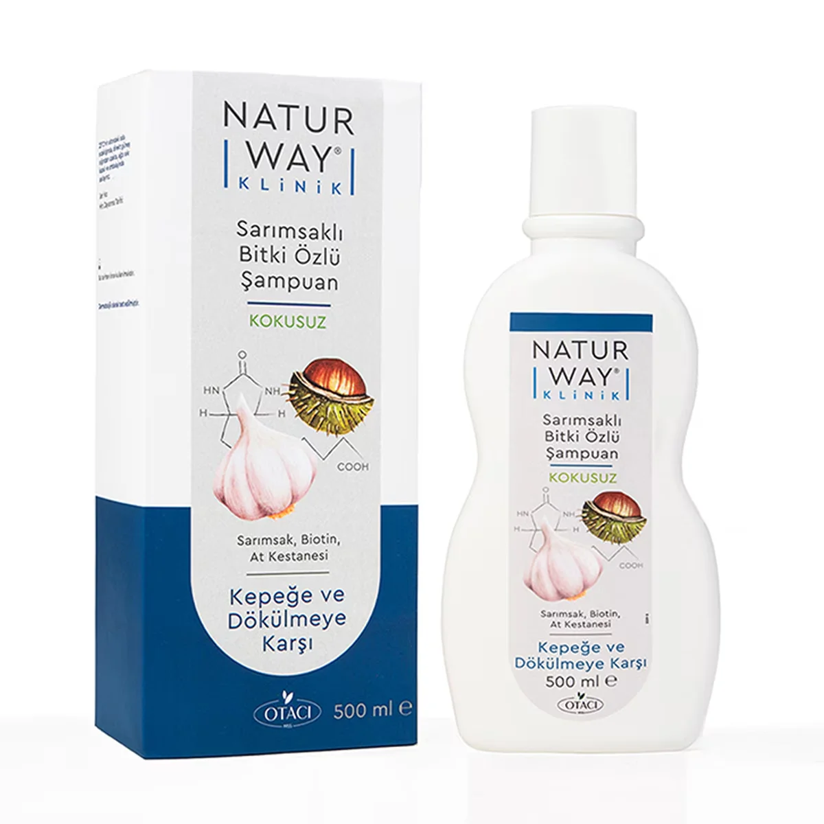 Otacı Naturway Clinic Extra Garlic Herbal Essence Shampoo 500 ml