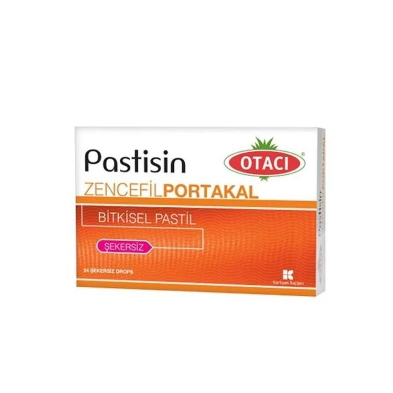 Otaci Pasticin Ginger Orange Herbal Lozenges 24 pcs