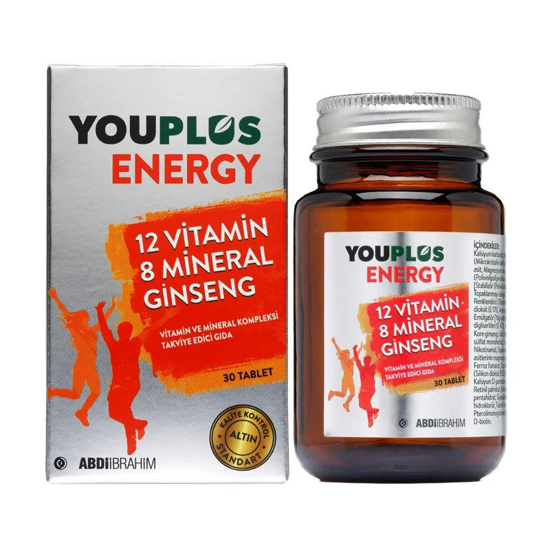 Youplus Energie Vitamin- und Mineralstoffkomplex – 30 Tabletten