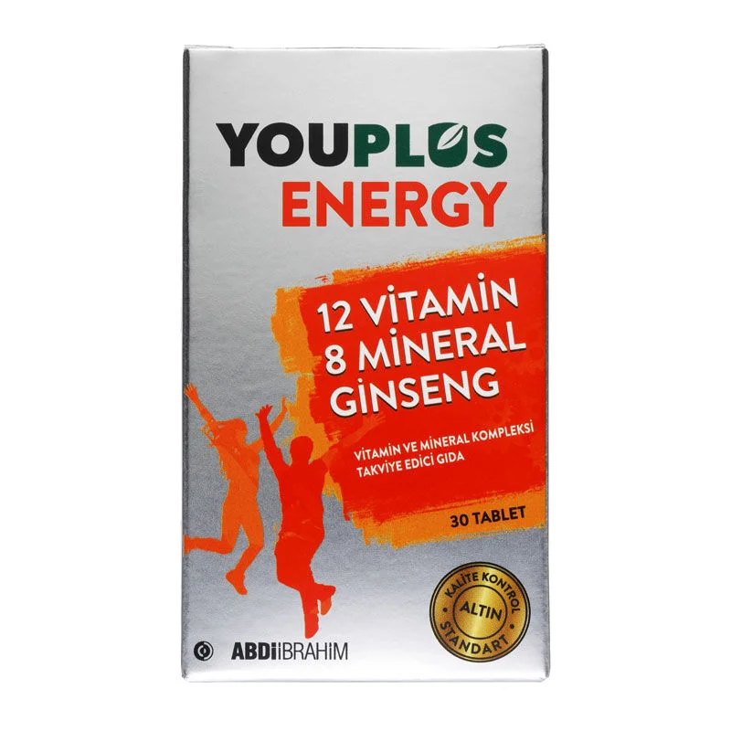 Youplus Energie Vitamin- und Mineralstoffkomplex – 30 Tabletten