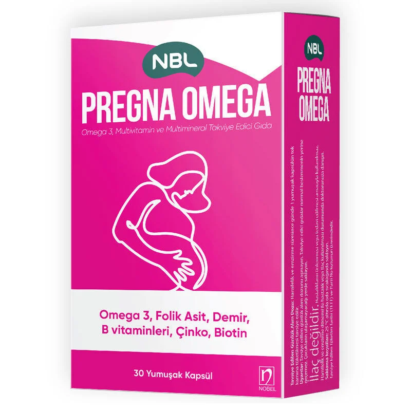 Nbl Pregna Omega3, Multivitamin And Multimineral 30 softgels