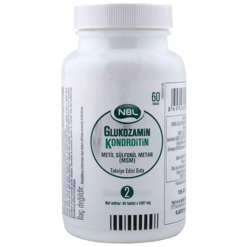 Nbl Glucosamine Chondroitin Msm 60 tablets