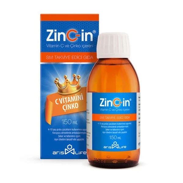 ArisLife Zinc-in Vitamin C Zinc Liquid Food Supplement 150 ml