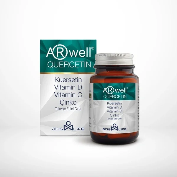 Arwell Quercetin Food Supplement Containing Quercetin, Vitamin D, Vitamin C And Zinc