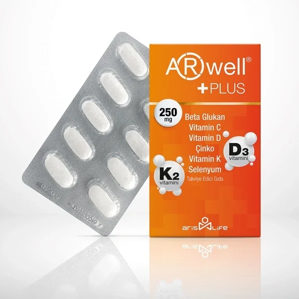 Arwell Plus Beta Glucan, Vitamin C, Vitamin D, Zinc, Vitamin K