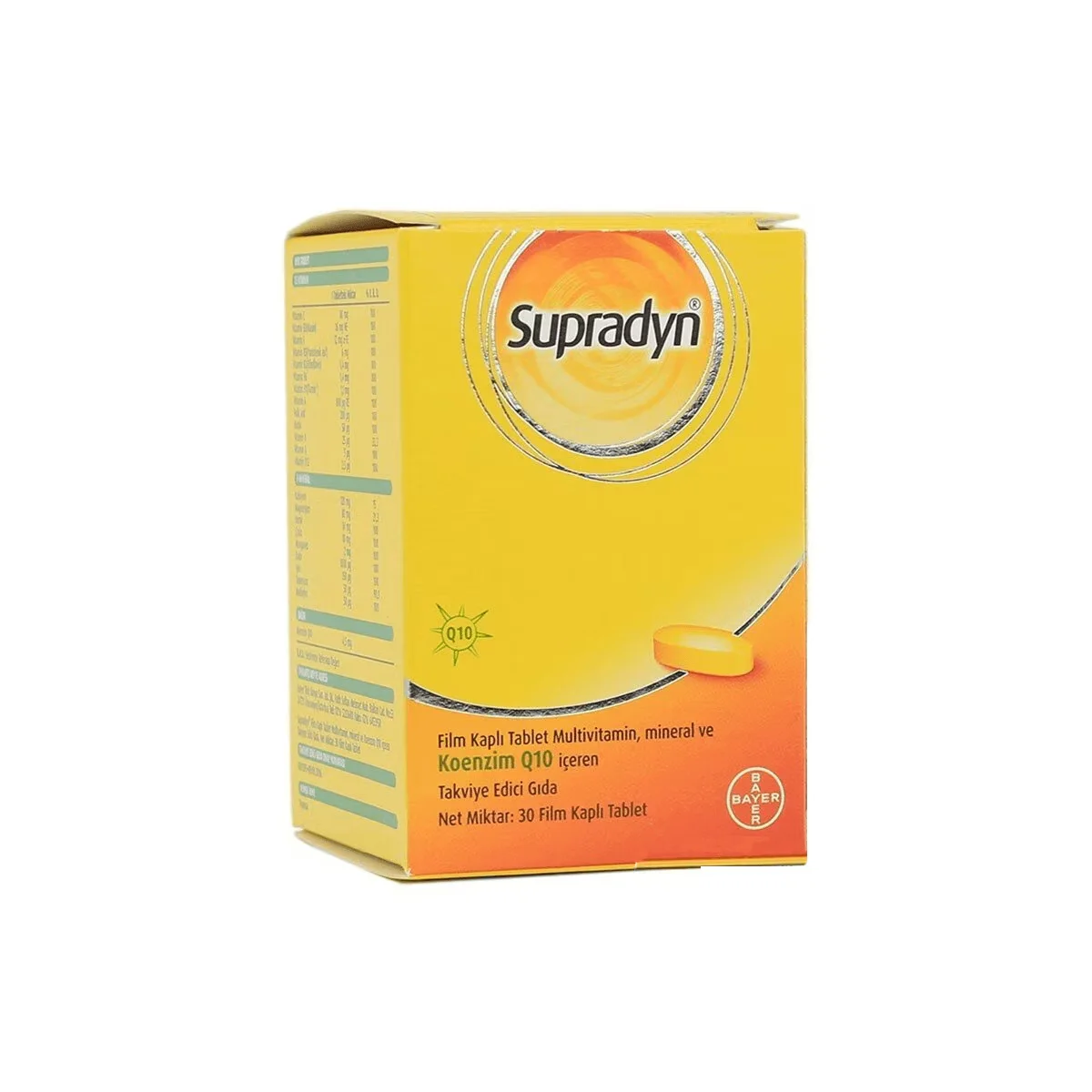 Supradyn Coenzym Q10 Tabletten - Energie- &amp; Gesundheitsunterstützung 30 Stück
