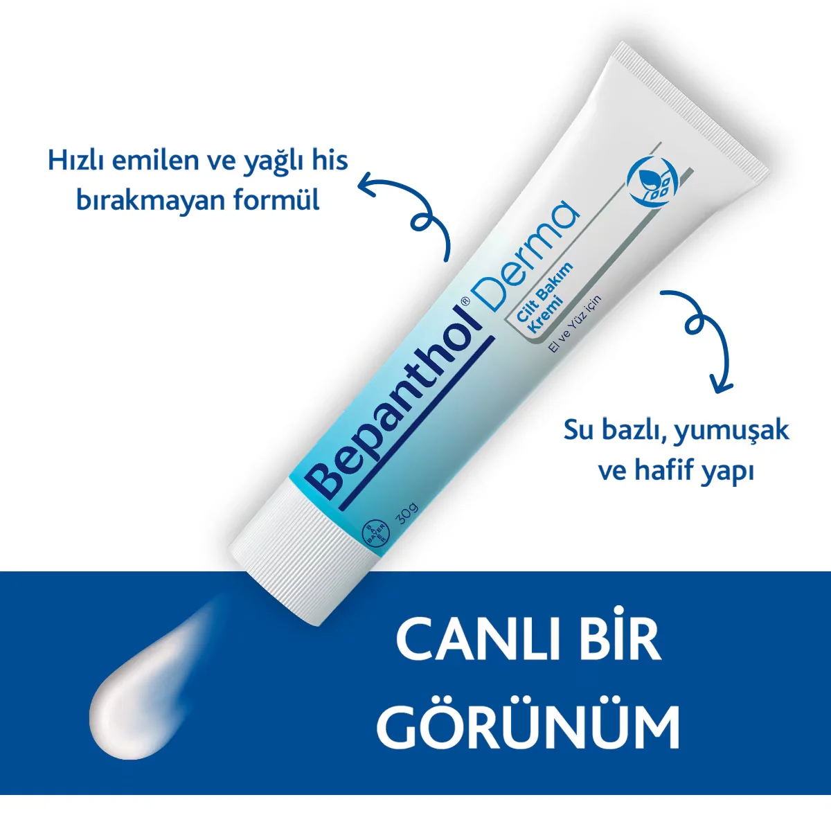 Bepanthol Skin Care Cream For Hands And Face 30 gr