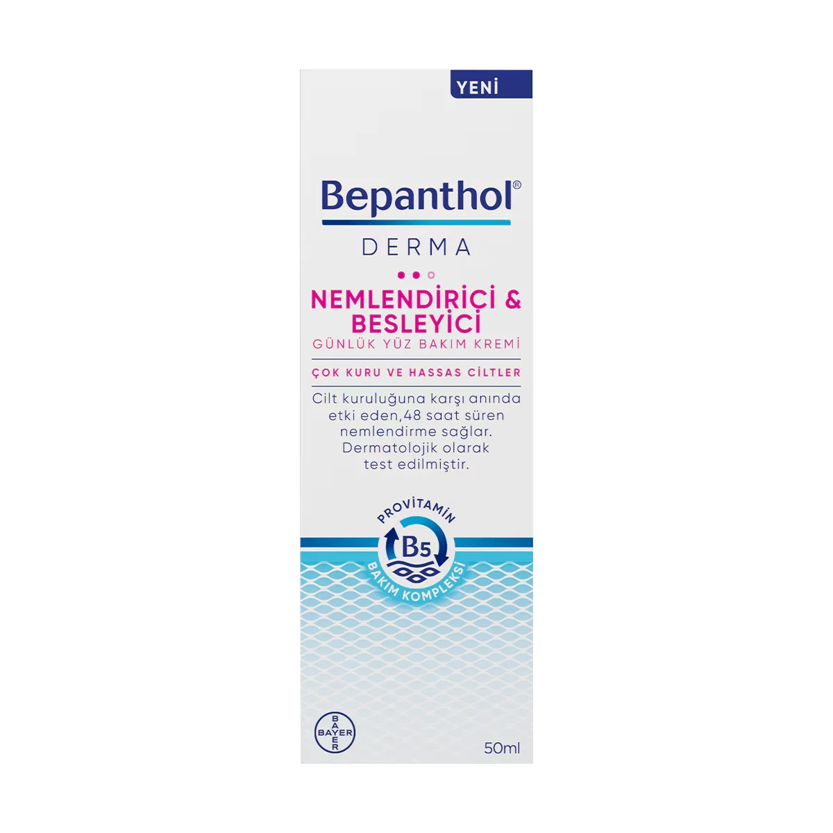 Bepanthol Derma Moisturizing And Nourishing Daily Face Care Cream 50 ml