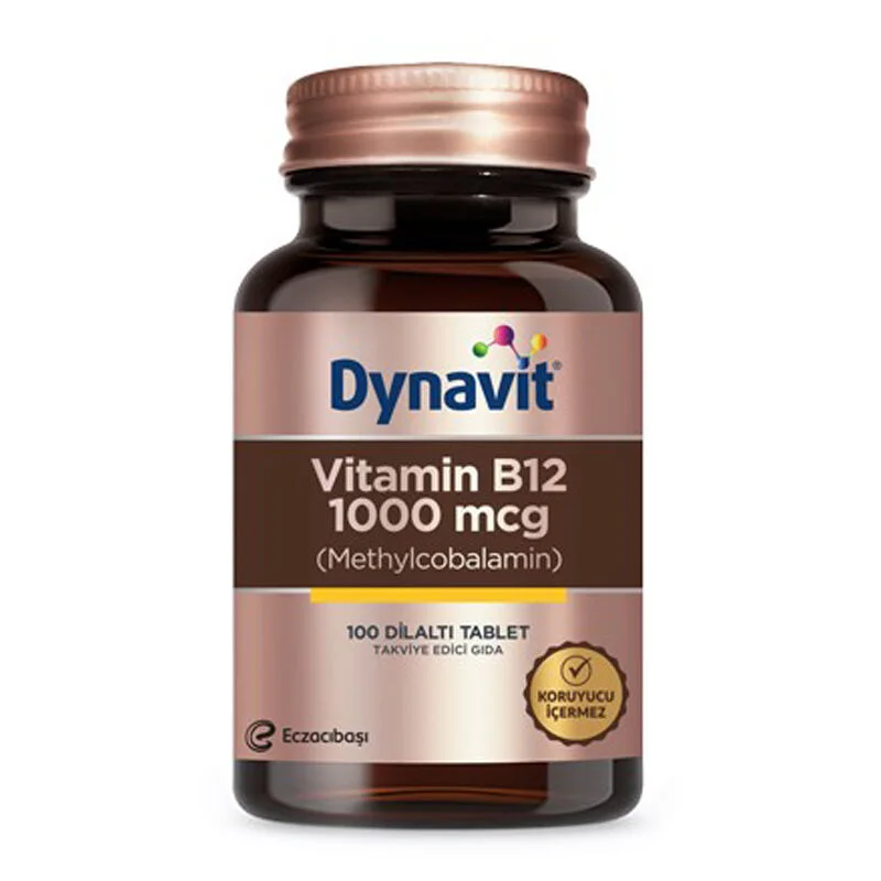 Eczacıbaşı Dynavit Vitamin B12 1000 mcg Food Supplement 100 tablets