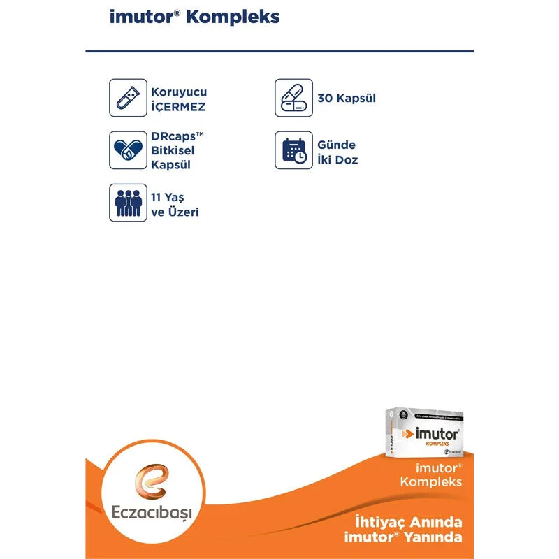 Imutor Complex – 30 Kapseln zur Unterstützung des Immunsystems & Energiesteigerung