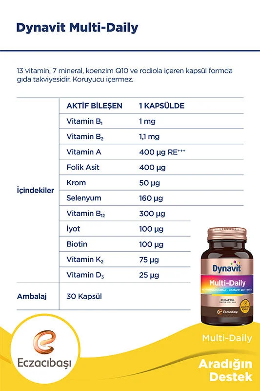 Динавит Мульти Дейли 30 капсул от Эджазбаши