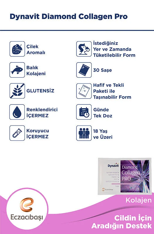 Eczacıbaşı Dynavit Diamond Collagen PRO - 30 Sachets