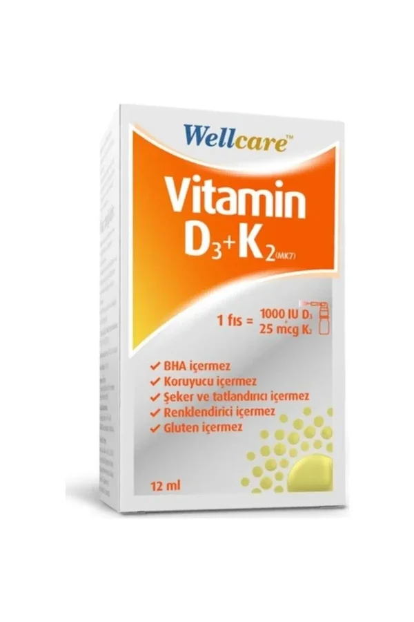 Wellcare Wellcare Vitamin D3 k2 12 ml