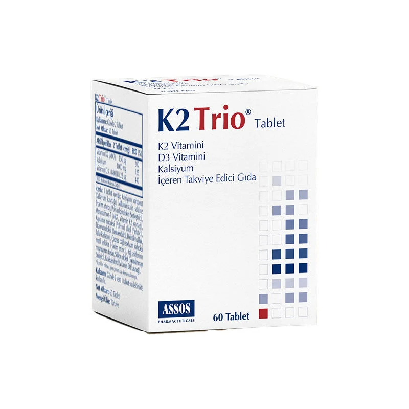 K2 Trio Nahrungsergänzungsmittel - 60 Tabletten