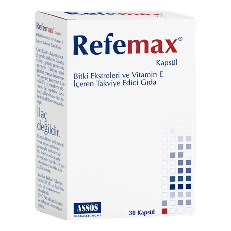 Food Supplement Containing Refemax Plant Extracts 30 capsules