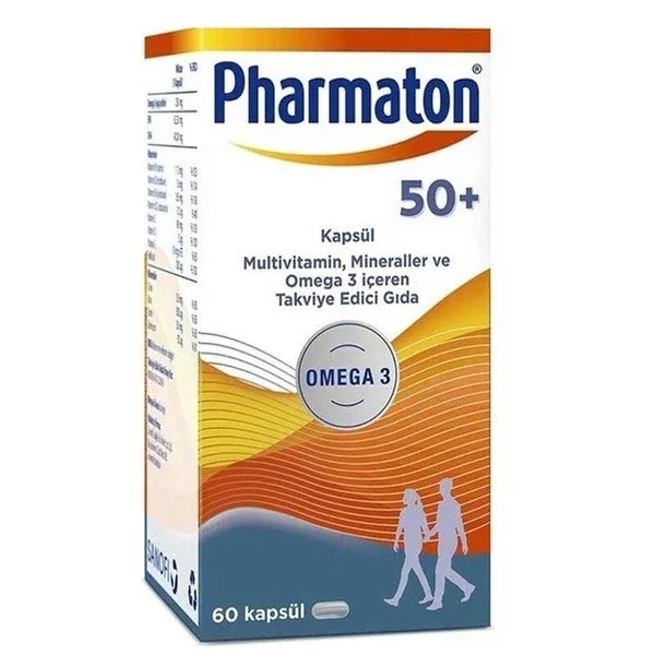Pharmaton 50 plus 60 capsules