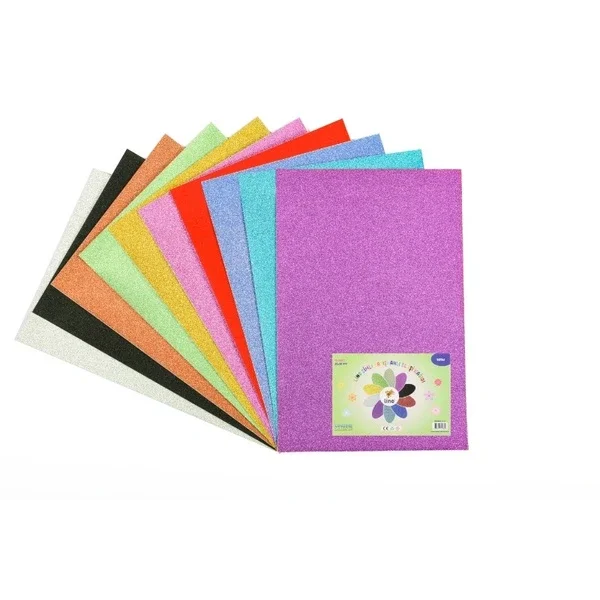 Lino Glitter Adhesive Craft Paper 10-pack (20 x 30 cm)
