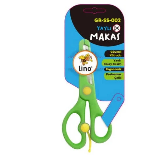 Lino Spring Scissors With Blister