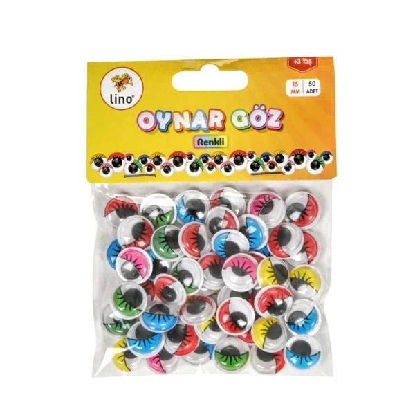 Lino Moving Eye 15 mm Color 50 pcs