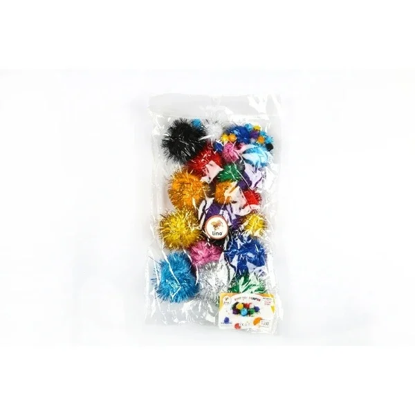 Lino Pompom Mixed Glitter 40's