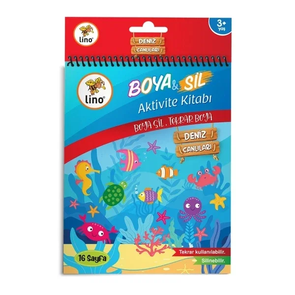 Lino Paint & Erase Activity Coloring Book Undersea (erasable)