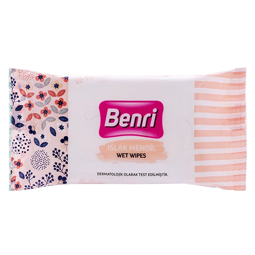 Benri Parabenfreie Feuchttücher 15x3