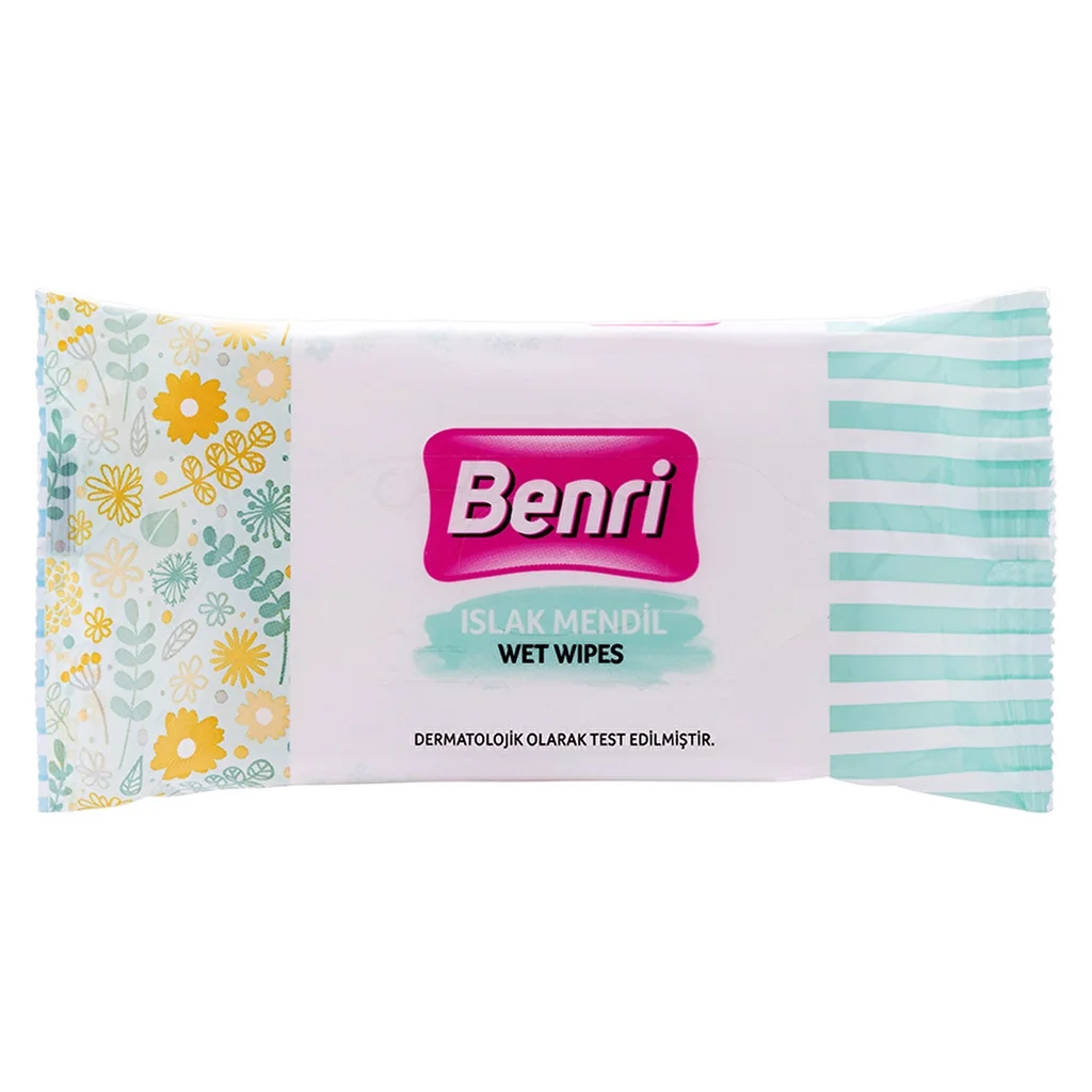 Benri Parabenfreie Feuchttücher 15x3