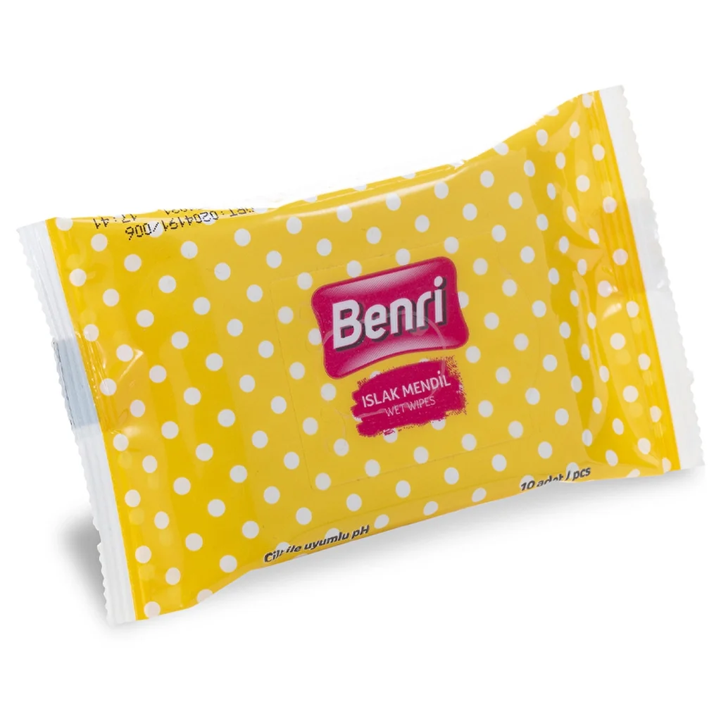 Benri Mini Feuchttücher 3er-Pack