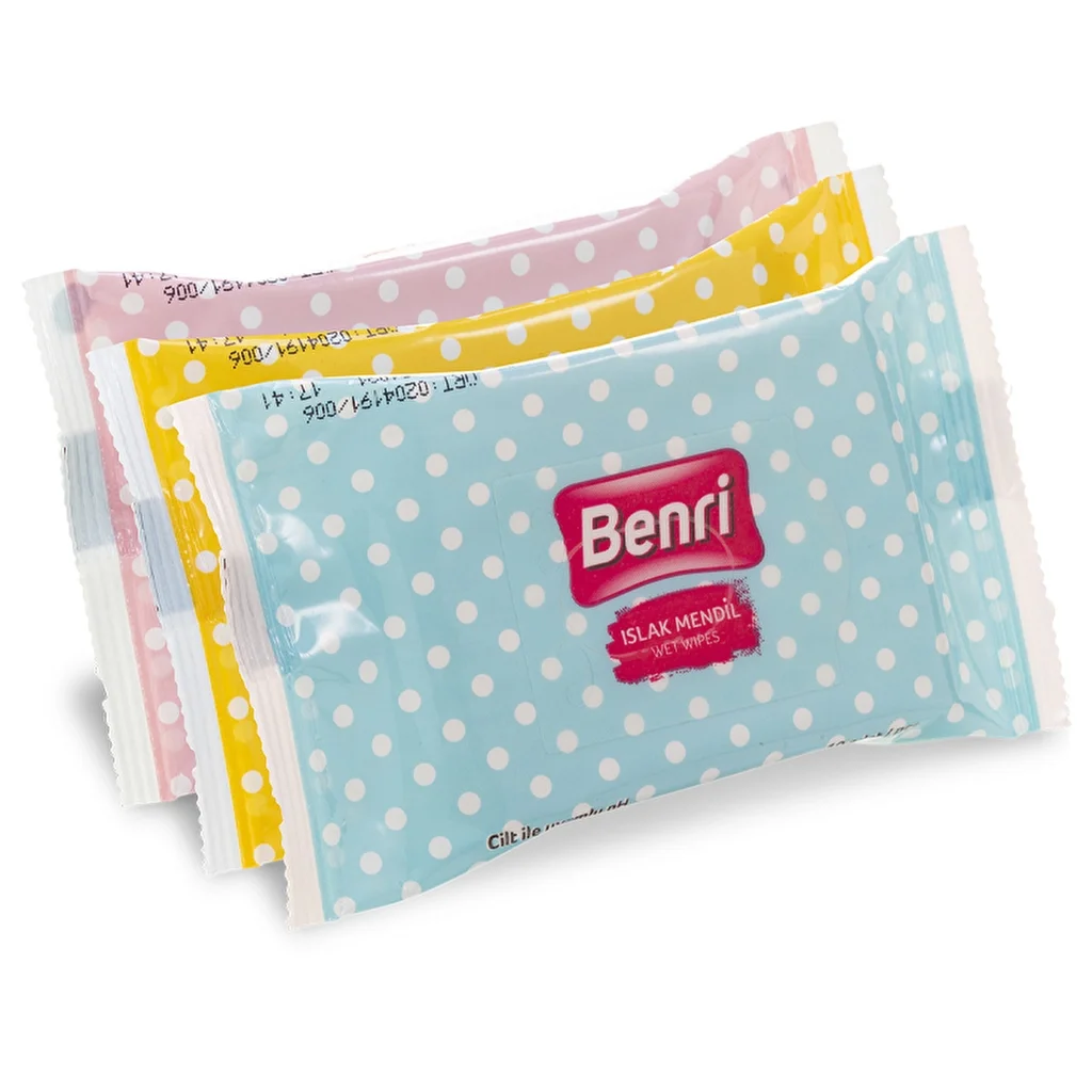 Benri Mini Feuchttücher 3er-Pack