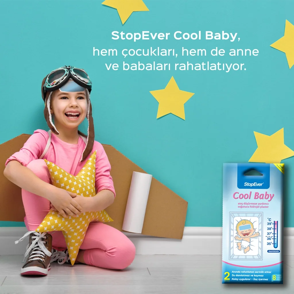 Stopever Cool Baby Fever Reducing Cooling Hydrogel Plaster