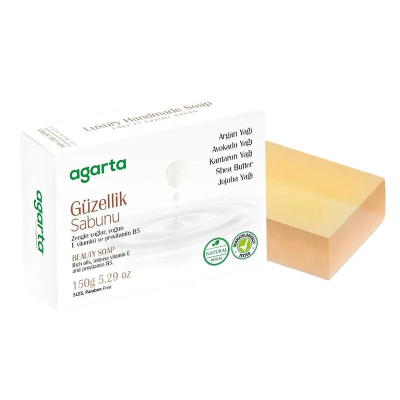 Agarta Schönheitseife 150g - Natürliche Reinigungs- &amp; Feuchtigkeitsseife