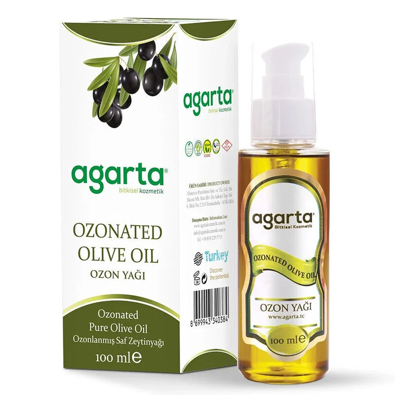 Agarta Ozonated Olive Oil 100ml - Pure Natural Skin Care Oil