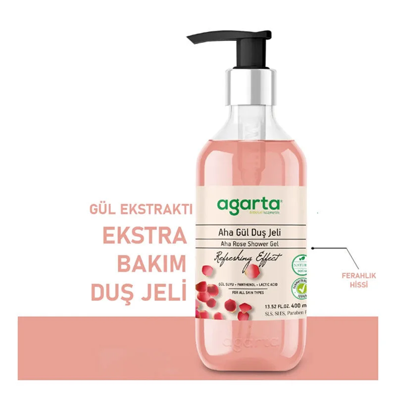 Agarta AHA Rosen Duschgel 400ml