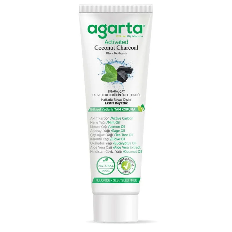 Agarta Natural Activated Carbon Toothpaste 100 ml