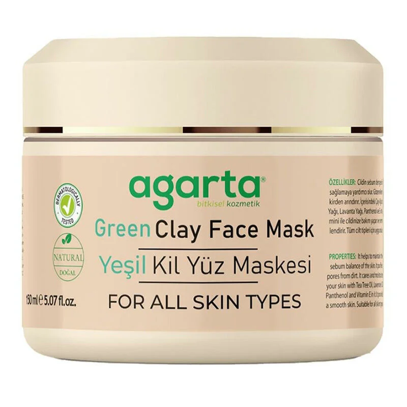 Agarta Natural Green Clay Face Mask 150 ml