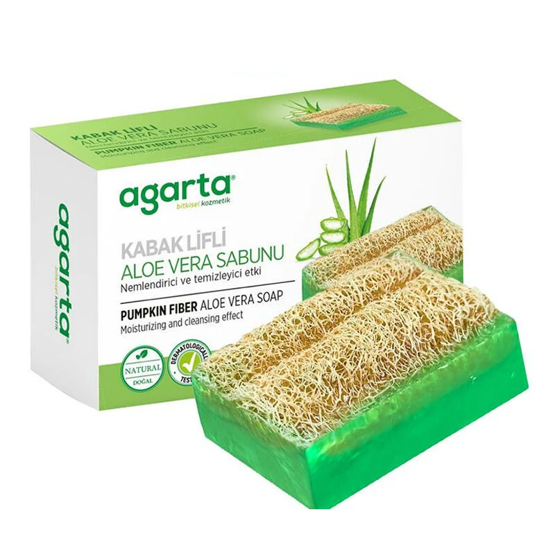 Agarta Aloe Vera &amp; Kürbisfaser Seife 125g