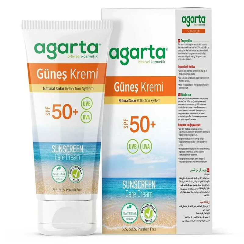 كريم الشمس الطبيعي 50 SPF 100 مل من أغارتا Agarta